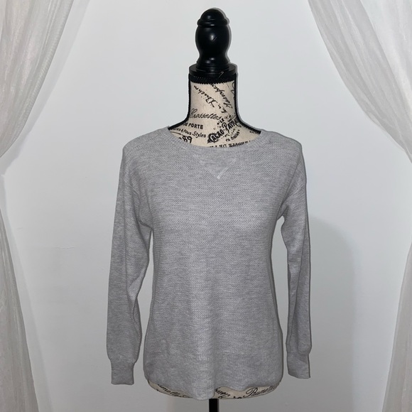 American Eagle Outfitters Gray Crewneck Lightweight Sweater - Picture 4 of 7
